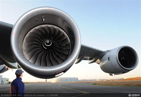 The A350 XWB’s Trent engine rolls out for initial flight tests