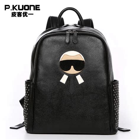 Fashion Designer Genuine Leather Women Backpacks Fashion High Quality ...