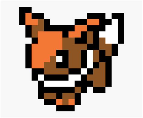 8 Bit Pokemon Eevee , Png Download - Simple Pixel Art Eevee, Transparent Png - kindpng