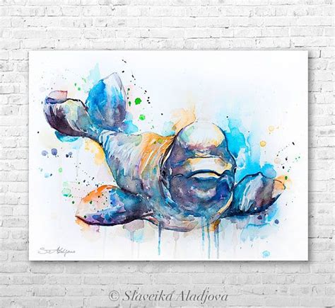 Beluga Whale Watercolor Painting Print by Slaveika Aladjova, Art ...