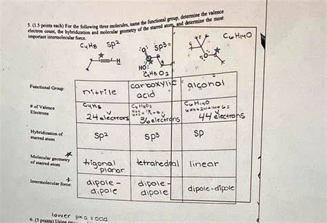 SOLVED: Texts: 5. (1.5 points each) For the following three molecules, name the functional group ...