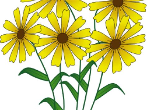 Download Yellow Flower Clipart Spring Flower - Simple Drawn Flower ...