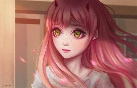 Cute Anime Girl Pink Hairs Red Eyes, HD Anime, 4k Wallpapers, Images, Backgrounds, Photos and ...