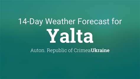 Yalta, Ukraine 14 day weather forecast