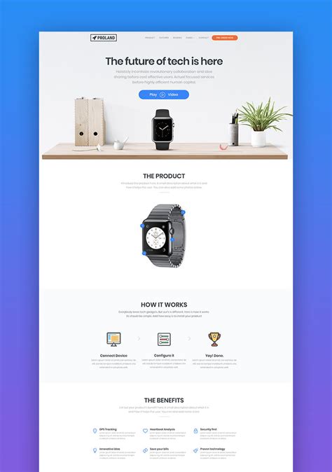 20+ Great Product Landing Page Templates (2018 Design Examples) - iDevie