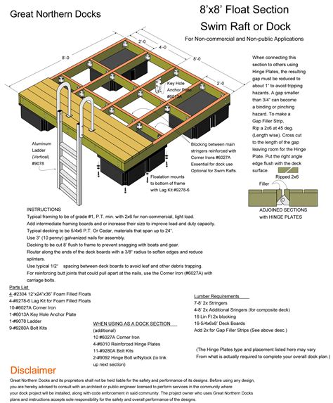 Dock Plans - Great Northern Docks | Floating dock, Floating dock plans ...