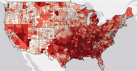 Heart Disease By State Map - United States Map