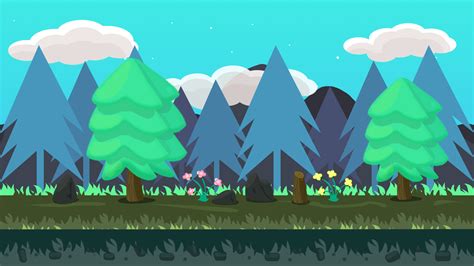 2d Forest Background