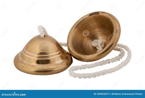 à¸‰à¸´à¹ˆà¸‡, Ching, Small Cymbals, Thai Music Instrument Isolated on White Background Stock ...