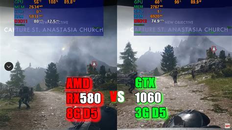 AMD RX 580 VS GTX 1060