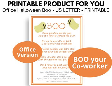 printable product for you office halloween book us letter - printable worksheet