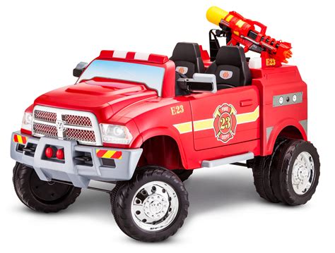 RAM 3500 Fire Truck Ride-On Toy by Kid Trax, Red – BrickSeek