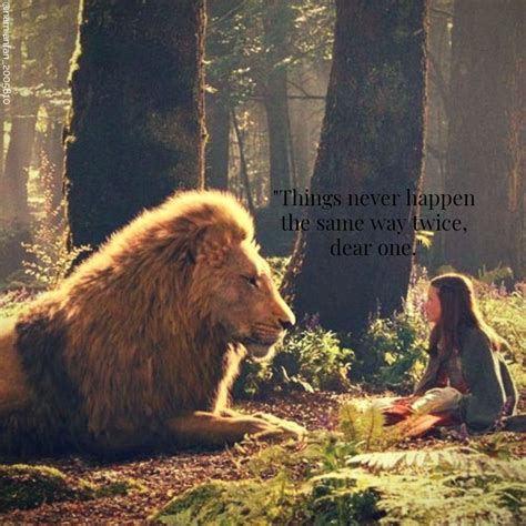 Aslan and Lucy | Aslan Quote #narnia | As crônicas de nárnia, Imagens aleatórias, Frases de filmes