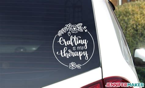 Vinyl Car Decals - Quick and Easy to Make Your Own! - Jennifer Maker