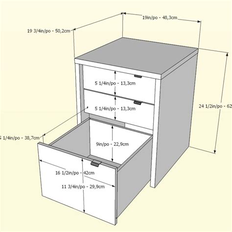 Standard Filing Cabinet Drawer Dimensions / By steven corley randel, architect.