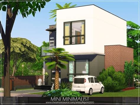 Mini Minimalist house by MychQQQ at TSR » Sims 4 Updates