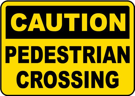 Caution Pedestrian Crossing Sign - Get 10% Off Now