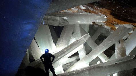 Cave of the Crystals or Giant Crystal Cave is a cave connected to the Naica Mine 300 metres (980 ...