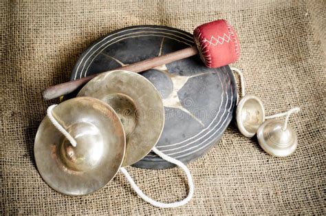 Cymbal Or Ching, Thai Musical Instrument On Background Stock Photo - Image of tradition, tempo ...