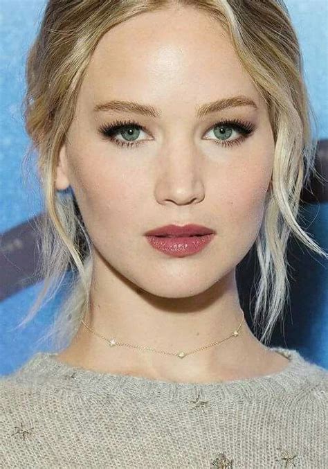 Jennifer Lawrence Jennifer Lawrence Makeup, Jennifer Lawrence Blonde, Jennifer Laurence, Red Lip ...