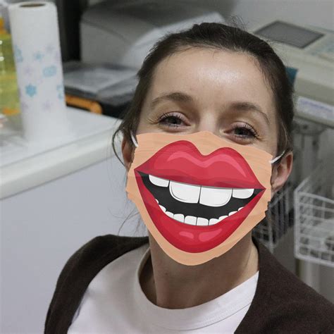 Smile Mouth Cloth Face Mask | Teemoonley.com