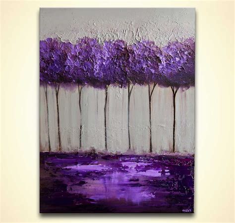 Purple Painting On Trees at PaintingValley.com | Explore collection of ...