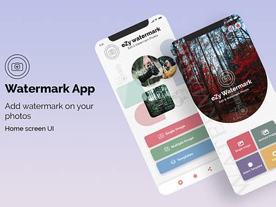 Watermark app by akasha on Dribbble