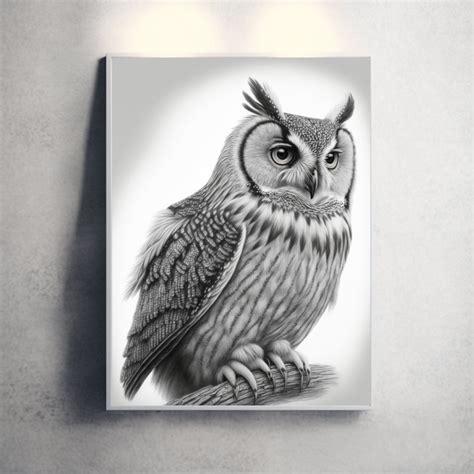 Easy Owl Pencil Drawings