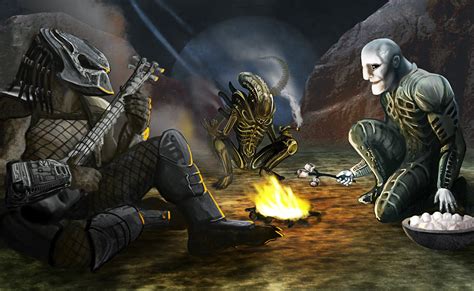 Nick Palmer Arts: Alien Fanart: 'Alien Storytime'