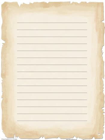 Parchment Writing Paper - Tim's Printables