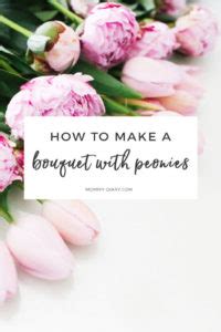 How To Make A Peony + Tulip Bouquet | Mommy Diary