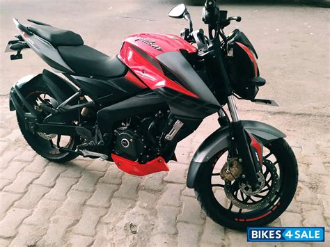 Used 2019 model Bajaj Pulsar 200 NS ABS for sale in Gurgaon. ID 215899. Red colour - Bikes4Sale