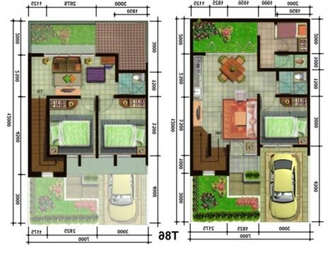 38 Denah rumah lantai 2 sederhana | Rumah Desain 2023