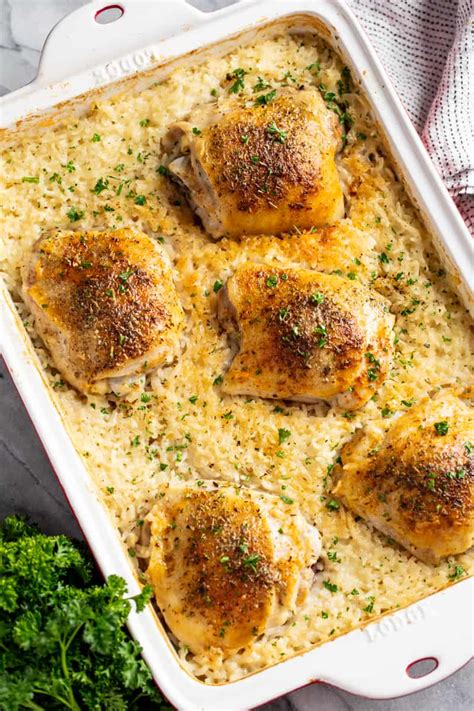 Chicken and Rice Casserole - thestayathomechef.com