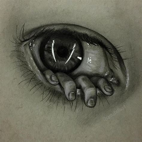 Creepy eye drawing 🏻 : r/drawing