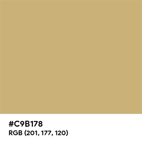 Gold Tan color hex code is #C9B178