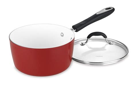 Best Cuisinart Red Non Stick 3Quart Saucepan - Simple Home