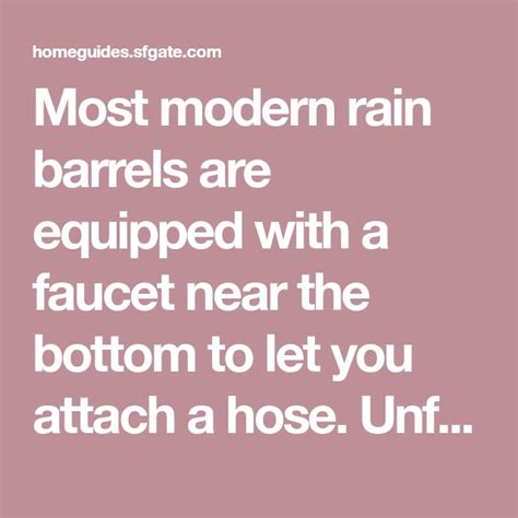 How to Add a Pump to a Rain Barrel | Rain barrel, Modern rain barrels, Barrel