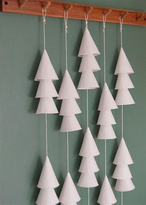 Paper Cup Christmas Tree Garland | Handmade Charlotte