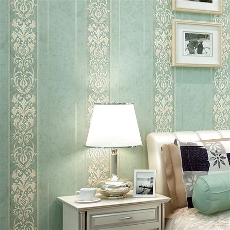 Luxury European Style Striped Damask Wallpaper For Walls 3D Bedroom Living Room Sofa Home Decor ...