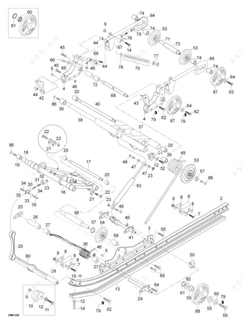 Ski Doo 2010 Skandic - WT 550F, Rear Suspension - parts catalog