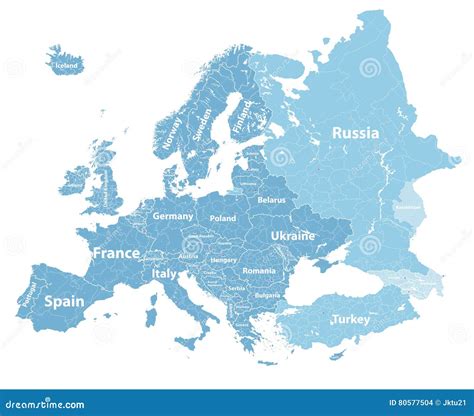 Europe Map Regions