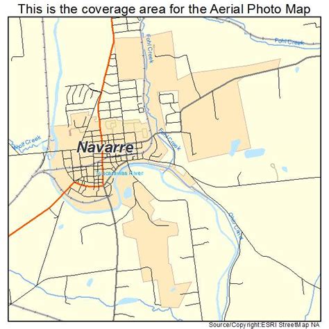 Aerial Photography Map of Navarre, OH Ohio