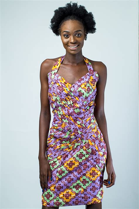 Benin traditional wax print classic dress - Kipfashion | African ...