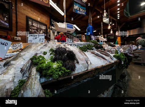 Cornish Day Boat sea and shell fish, Borough Market, London Stock Photo - Alamy