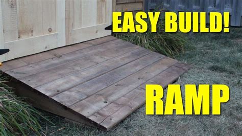 How to Build a Shed Ramp? – The Housing Forum