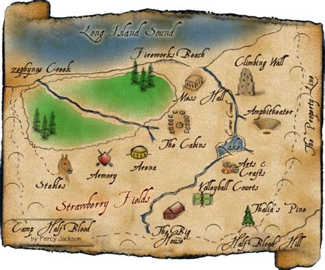 Image - Map of Camp Halfblood.png - Riordan Wiki - Percy Jackson, The Heroes of Olympus, Percy ...