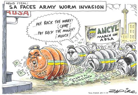 Zapiro on Twitter: "Zapiro's cartoon @SundayTimesZA (29 January 2017) on ANCYL's march on ABSA ...