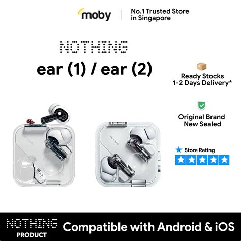 Nothing ear 1 / Nothing ear 2 | Nothing Ear (1) / (2) ANC Active Noise Cancellation TWS Wireless ...