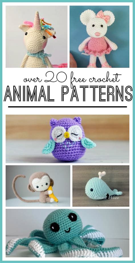 Animal Crochet Pattern - Sugar Bee Crafts